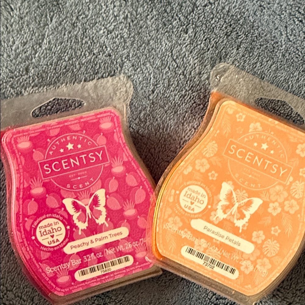 Scentsy Pink & Orange Wax Bars